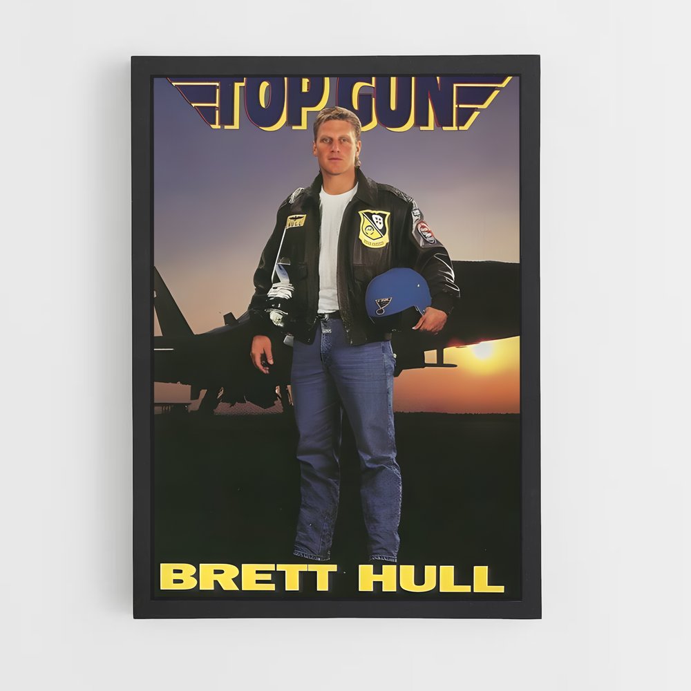 Poster Brett hull – affiche Hockey sur glace (vue 2)